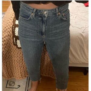 Ankle cropped jeans